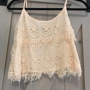 FORVER 21 lace crop top